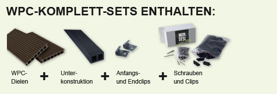 WPC Komplett-Sets enthalten: komp
